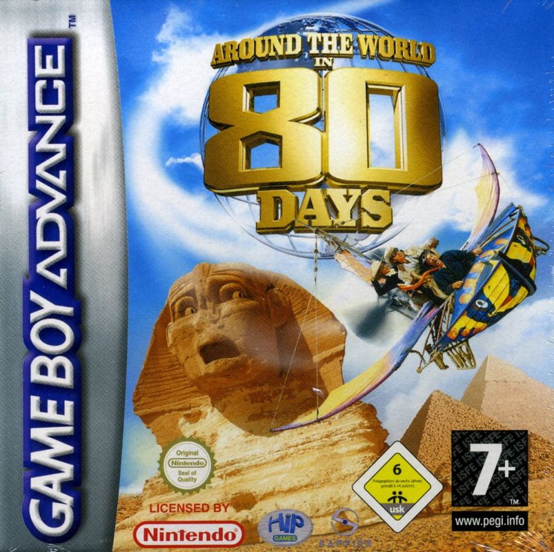 Around the World in 80 Days box art for GameBoy Advance